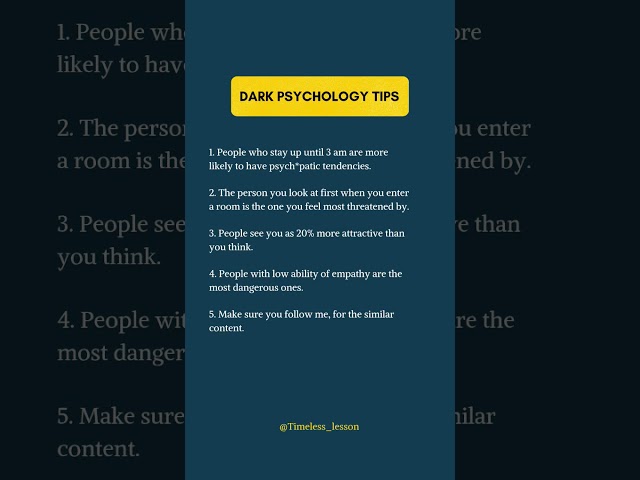 dark psychology tips #psychology #quotes #motivation