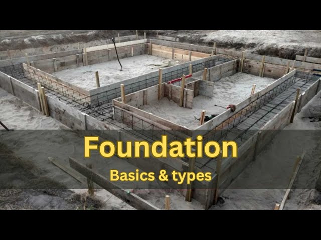 Foundation, types and importance in construction