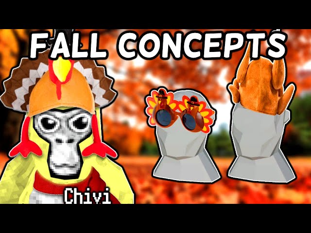 Gorilla Tag Thanksgiving Cosmetic Concepts