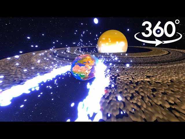 Earth vs Saturn (At Light Speed) - 360°