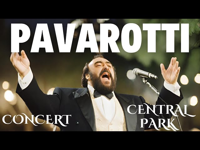 Luciano Pavarotti concert at Central Park