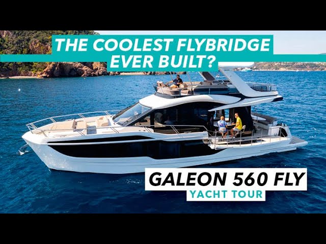 The coolest flybridge ever built? | Brand new Galeon 560 Fly tour | Motor Boat & Yachting