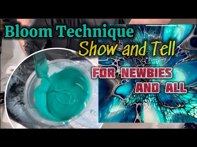 394. Fluid Art Fundamentals, Easy to Follow Bloom Technique, TIPS Throughout #acrylicpainting