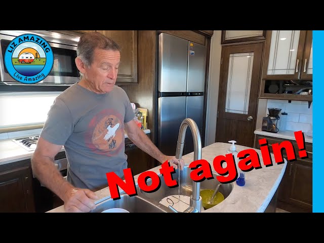 Can't wash dishes in the RV | Low water pressure | Fulltime RV Living