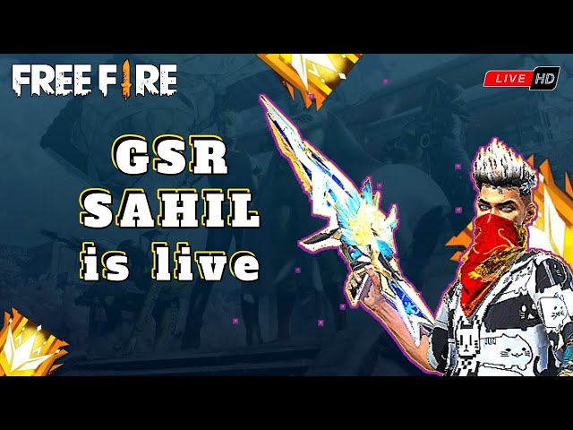 GSR_SAHIL Is Live FREE FIRE BR RANK PUSH. in pc lobby #freefire #live #gsrsahil