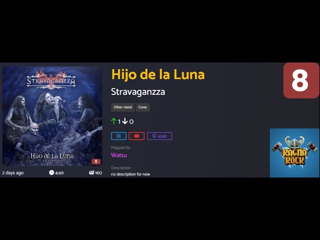 Hijo de la Luna - Stravaganzza Lvl 8 (Custom) [Ragnarock VoT]