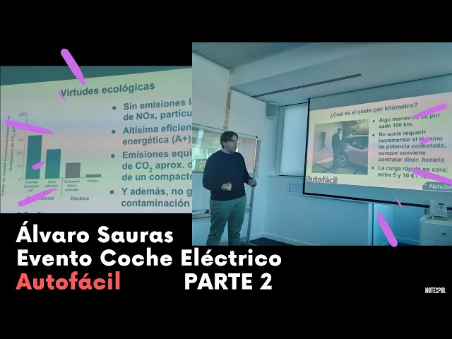 ÁLVARO SAURAS Talk Explanation-ELECTRIC VEHICLES Autofácil Part 2/2