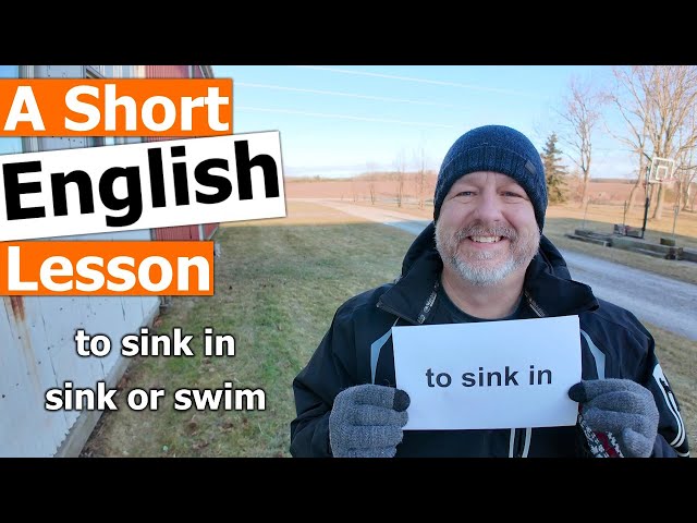 Learn the English Phrases "to sink in" and "sink or swim"