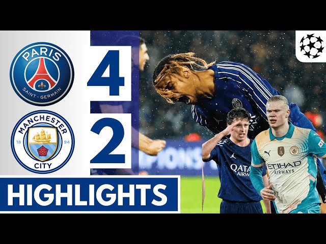 🔵PSG vs Manchester City (4-2) Extended HIGHLIGHTS || UEFA Champions League 24/25!