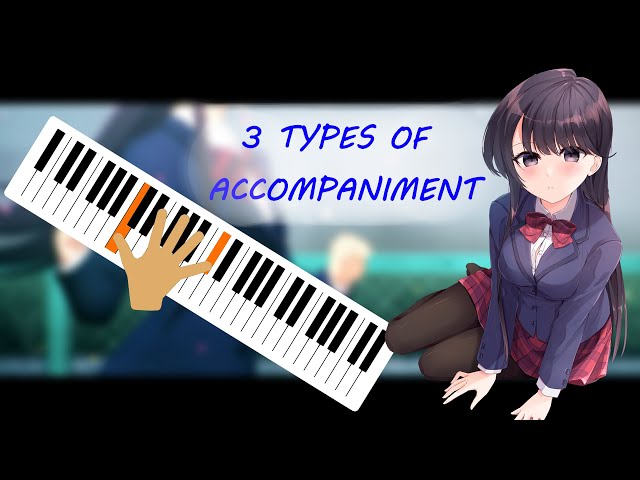 3 Types Of Left-Hand Piano Accompaniment [Komi-san ED 2 - "Hikare inochi" / 「ヒカレイノチ」 piano cover]