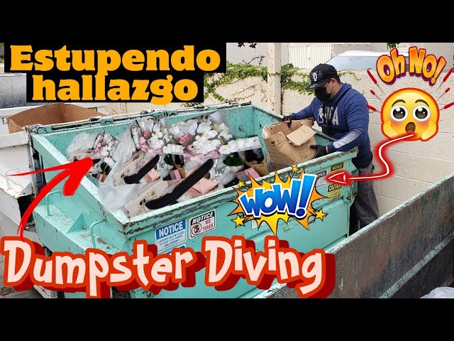 DUMPSTER DIVING♻️ESTUPENDO  HALLAZGO😳ESTO ES DE LOCOS LO QUE  ENCUENTRAS  EN LA BASURA EN  USA 🇺🇸  😱