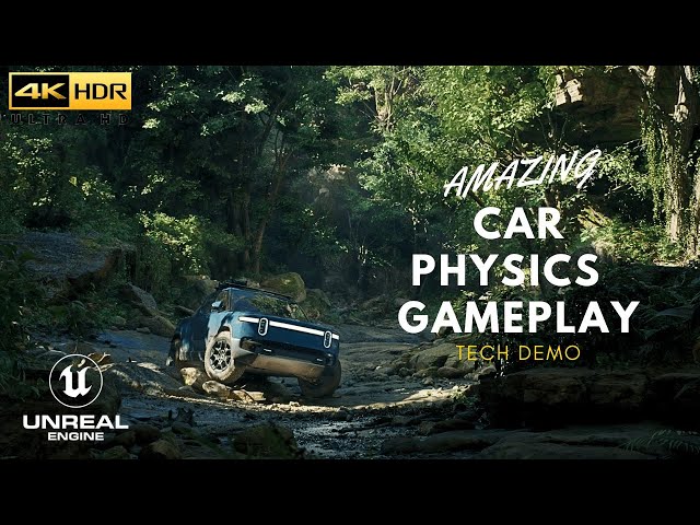 Unreal Engine 5: Thrilling Car  physics Experience TECH DEMO 4K HDR 60 FPS