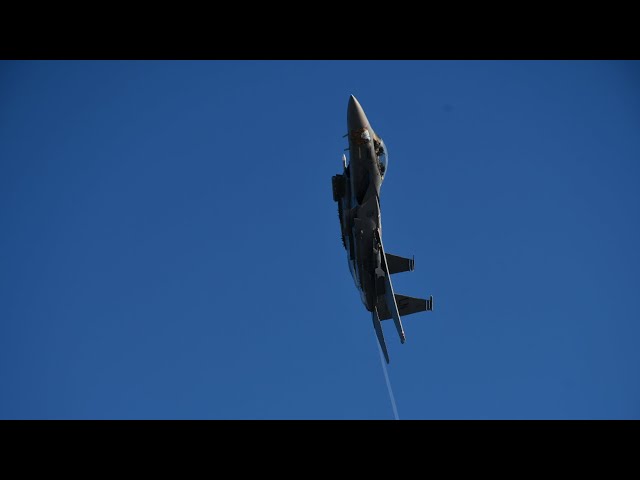 USAF F15’s low flight over Grasmere, Lake District.