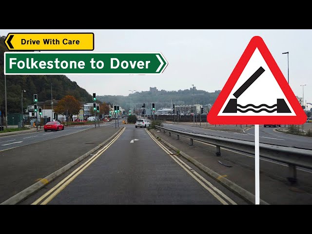 Driving Folkestone to Dover