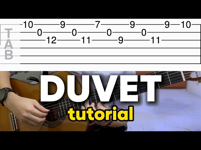 Duvet (Guitar Solo) Step-by-Step Tutorial (with Guitar Tab)