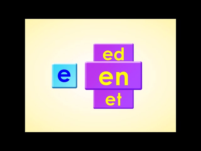 -ed, -en, -et l Short Vowel e l Word Chant l Phonics Monster