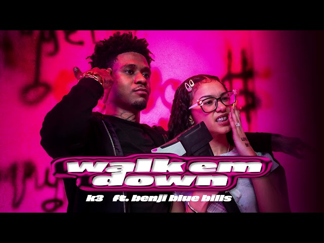 k3 - walk em down (feat. Benji Blue Bills)  [Official Audio]