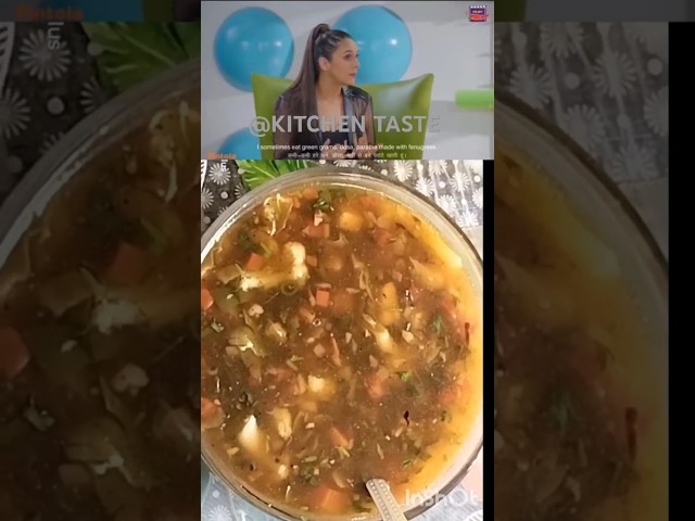 Shehnaaz Gill & Shilpa Shetty's Secret Weight Loss Soup Recipe 😋 #shorts #soup #winter #weightloss