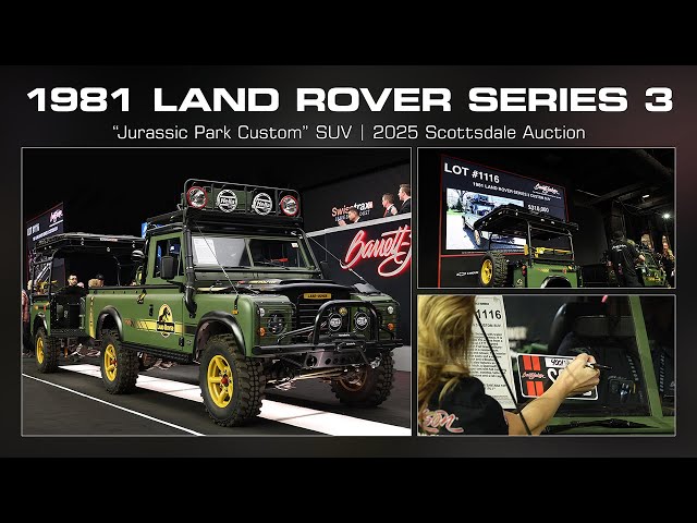 SOLD! 1981 Land Rover Series 3 Jurassic Park Custom SUV - BARRETT-JACKSON 2025 SCOTTSDALE AUCTION