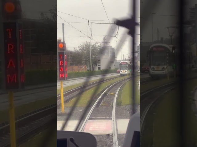 A very short section of a very long tram line.