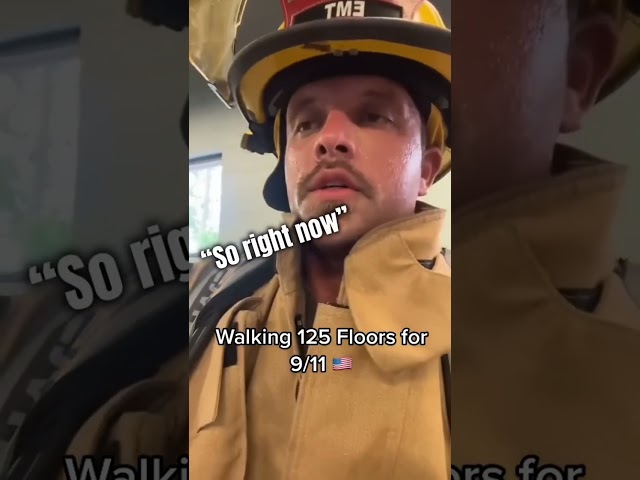 Firefighter's Honor Victims of 911 | #shorts #viral #status #gym