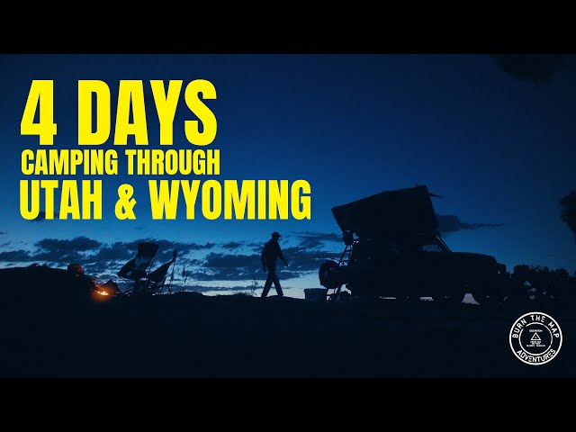 4 Days Camping Through Utah & Wyoming in Jeep Wranglers (4K) - Peaceful ASMR