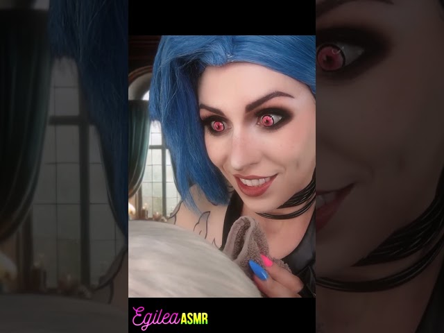 Jinx Dyes Your Hair Blue 💙 ASMR Arcane