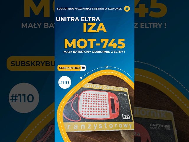 #Unitra #Eltra IZA MOT-745 - Mała bateryjna konstrukcja z ELTRY w Oryginalnym pudełku [S/110]