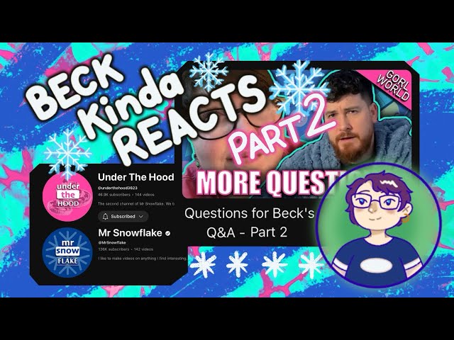 PART 2!! Mr. ❄️ Q&A [BeckKindaReacts]