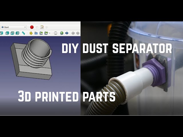 3D printing useful parts - DIY dust collector separator