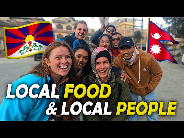 Trying NEPALI & TIBETAN Food in Kathmandu With Nepali Friends & Jack Torr