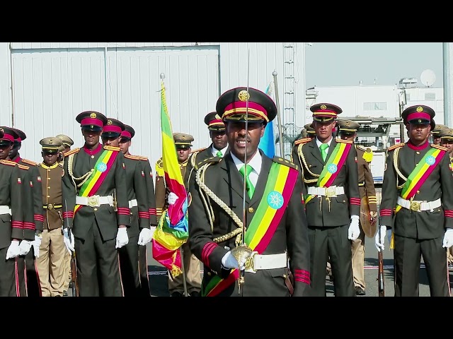 ethiopia somalia presdent welcoming..in addis ababa