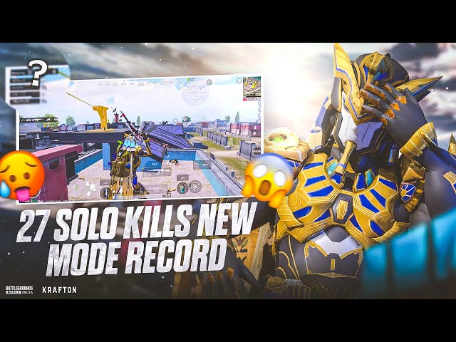 SOLO 27 KILLS NEW WORLD RECORD IN 3.0 UPDATE | DESTROYING CONQUEROR LOBBY | BGMI HIGHLIGHT#bgmi#pubg