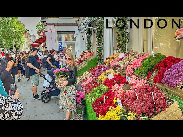 London, England 🏴󠁧󠁢󠁥󠁮󠁧󠁿 Summer Walk in Chelsea 2024, Kings Road, Sloane Square [4K HDR]