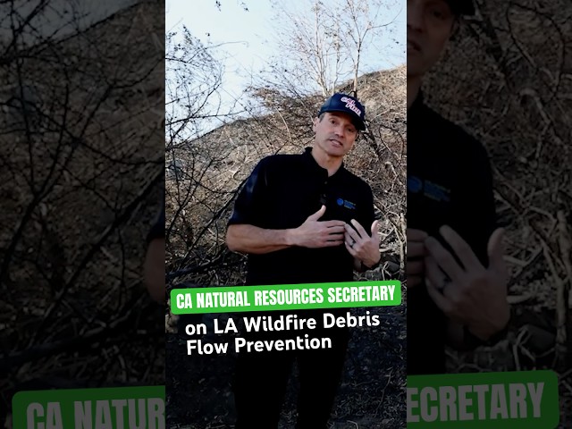 #California Natural Resources Sec #WadeCrowfoot on #LA #Wildfire Debris Flow Prevention  #shorts