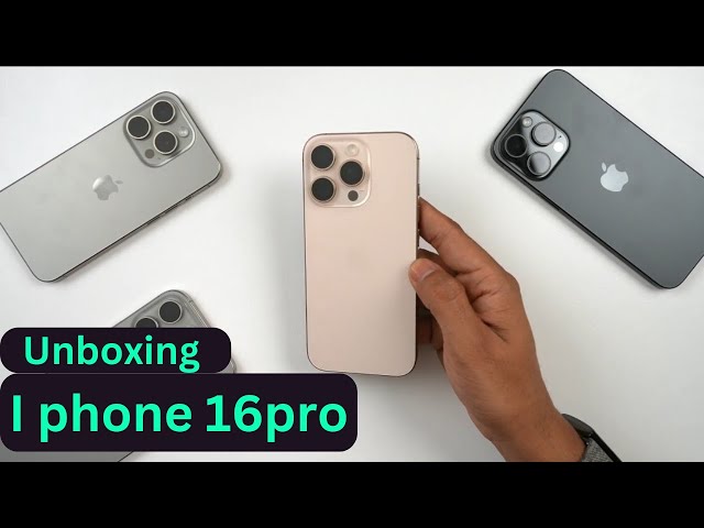 I Phone 16 Pro Unboxing In hindi 🚀😍 /I Phone 16 Pro Review In hindi