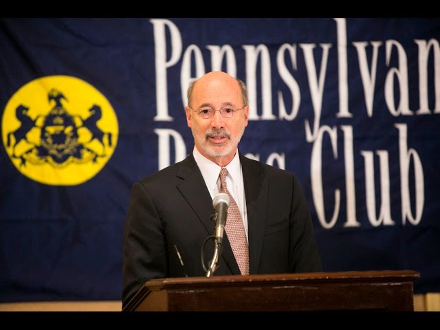 Governor Wolf Delivers Remarks on the State Budget at the PA Press Club