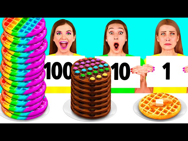 100 Layers of Food Challenge | Funny Food Challenges by PaRaRa