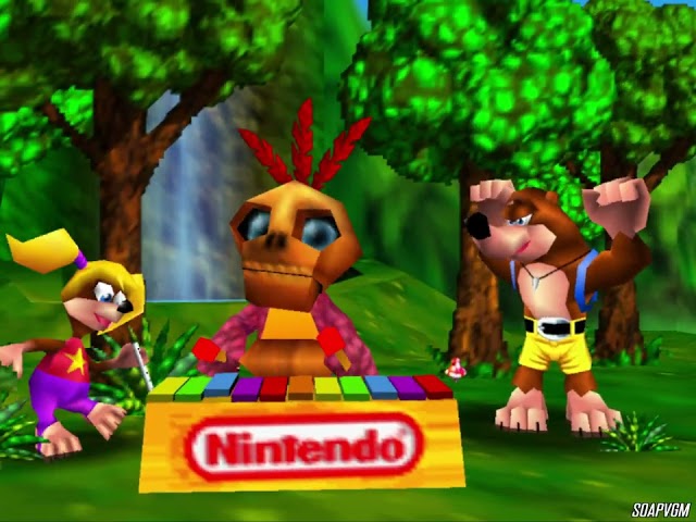 Banjo-Kazooie (N64, 1998) - Intro (original format TV, HD60ᶠᵖˢ)