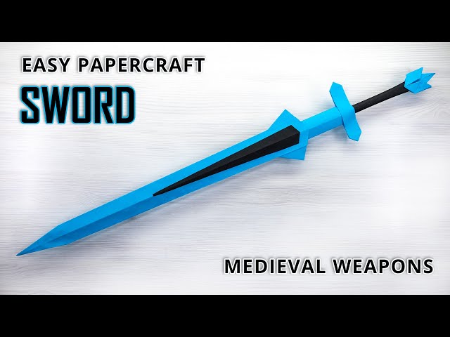 ⚔️Create MEDIEVAL SWORD with Paper! Easy Origami Tutorial