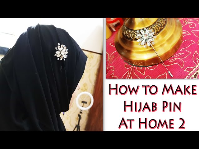 How to make hijab pin at home 2 | Elegant and Fancy Scarf Pins | Easy Hijab Pin  | Hijab Pins