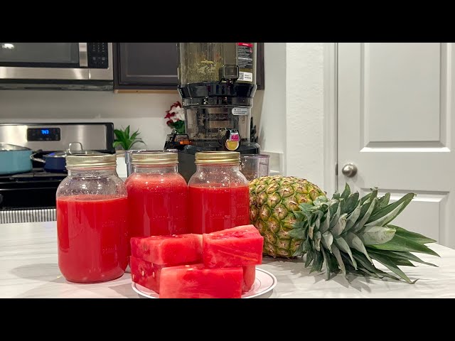 THIS JUICE WENT TO HARVARD! HOW TO MAKE A HOMEMADE WATERMELON AND PINEAPPLE JUICE! | Chi Styles |