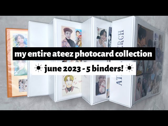 ☼ my entire ateez photocard collection ☀︎ june 2023 edition - 5 binders! ☼