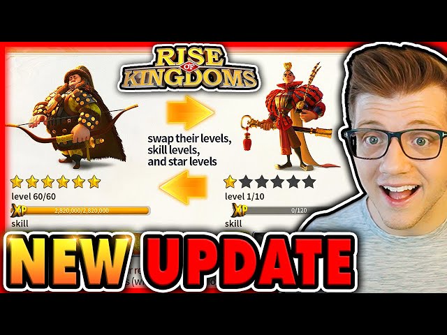 OFFICIAL Commander Swap UPDATE For Rise of Kingdoms