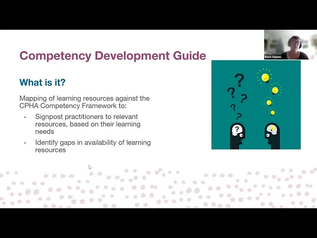 Launch of the Revised CPHA Competency Framework and Competency Development Guide