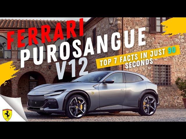 Ferrari Purosangue SUV V12 | Top Specs You Need to Know 🔥