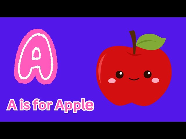 The ABC Phonic Song - Toddler Learning Video : "A is for Apple a a Apple,