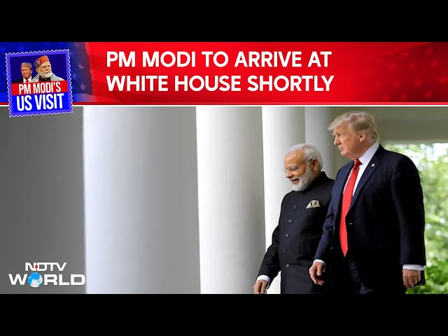 PM Modi In US News | PM Modi To Arrive At White House Shortly For Big Trump Meet