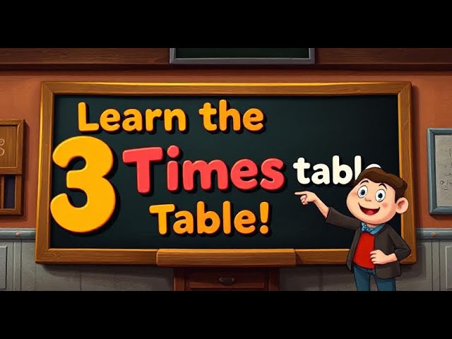 3 Times Table Song | Multiplication Made Simple