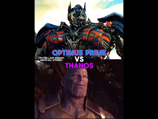 Thanos Vs Optimus Prime #edit #marvel #fyp #optimusprime